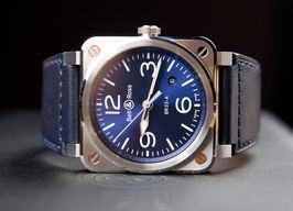 Bell & Ross BR 03 BR03A-BLU-ST/SCA (2026) - Blauw wijzerplaat 42mm Staal