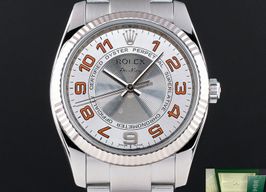 Rolex Air-King 114234 (2008) - Zilver wijzerplaat 34mm Staal