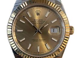 Rolex Datejust 41 126333 (2023) - Champagne wijzerplaat 41mm Goud/Staal