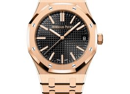 Audemars Piguet Royal Oak Selfwinding 15510OR.OO.1320OR.02 (2025) - Black dial 41 mm Rose Gold case