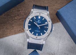 Hublot Classic Fusion Blue 511.NX.7170.LR (2019) - Blue dial 45 mm Titanium case