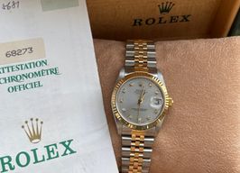 Rolex Datejust 31 68273 (1992) - Zilver wijzerplaat 31mm Goud/Staal
