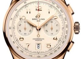 Breitling Premier RB0145371G1P1 (2026) - Geel wijzerplaat 42mm Roodgoud