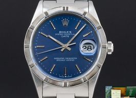 Rolex Oyster Perpetual Date 15210 (2001) - Blue dial 34 mm Steel case