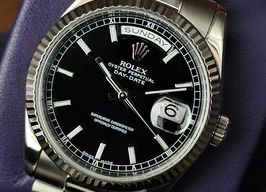 Rolex Day-Date 36 118239 (2004) - Black dial 36 mm White Gold case