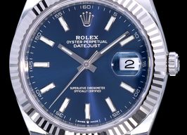 Rolex Datejust 41 126334 (2022) - Blauw wijzerplaat 41mm Staal