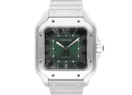 Cartier Santos WSSA0062 (2023) - Green dial 40 mm Steel case