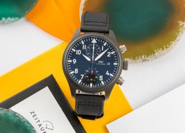 IWC Pilot Chronograph Top Gun IW389001 (Onbekend (willekeurig serienummer)) - Zwart wijzerplaat 44mm Keramiek