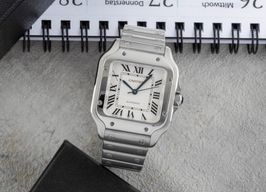 Cartier Santos WSSA0010 (Onbekend (willekeurig serienummer)) - Zilver wijzerplaat 35mm Staal