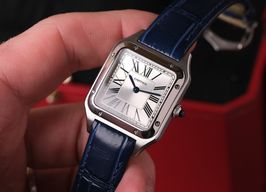 Cartier Santos Dumont WSSA0023 (Unknown (random serial)) - Silver dial 28 mm Steel case