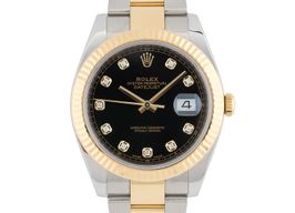 Rolex Datejust 41 126333 (2017) - Zwart wijzerplaat 41mm Goud/Staal