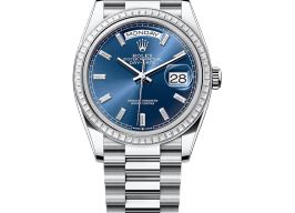 Rolex Day-Date 36 128396TBR (2025) - Blauw wijzerplaat 36mm Platina