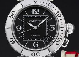 Cartier Pasha Seatimer W31077M7 (2007) - Zwart wijzerplaat 47mm Staal