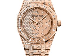 Audemars Piguet Royal Oak Lady 67654OR.ZZ.1264OR.01 (2025) - Roze wijzerplaat 33mm Roségoud