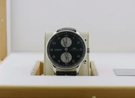IWC Portuguese Chronograph IW371404 (2003) - Black dial 41 mm Steel case