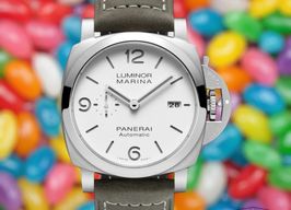 Panerai Luminor Marina PAM01314 (2022) - Wit wijzerplaat 44mm Staal