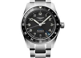 Longines Spirit L3.802.4.53.6 (2025) - Zwart wijzerplaat 39mm Staal