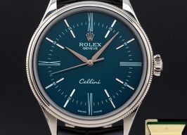 Rolex Cellini Time 50509 (2016) - Blue dial 39 mm White Gold case