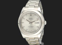 Rolex Datejust II 116334 (2014) - Zilver wijzerplaat 41mm Staal
