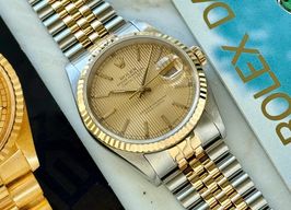 Rolex Datejust 36 16233 (1990) - Gold dial 36 mm Gold/Steel case