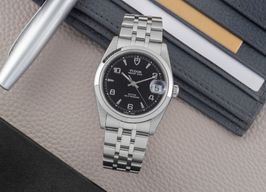 Tudor Prince Date 74000N (1998) - Zwart wijzerplaat 34mm Staal