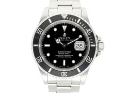 Rolex Submariner Date 16610 (1995) - Zwart wijzerplaat 40mm Staal