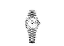 Rolex Lady-Datejust 279384RBR (2025) - Wit wijzerplaat 28mm Staal