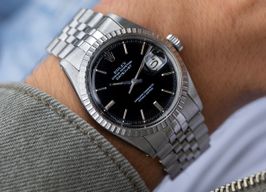 Rolex Datejust 1603 (Unknown (random serial)) - Black dial 36 mm Steel case