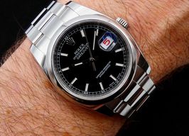 Rolex Datejust 36 116200 (2011) - Black dial 36 mm Steel case