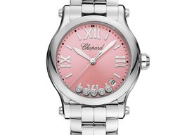 Chopard Happy Sport 278582-3009 (2024) - Roze wijzerplaat 36mm Staal