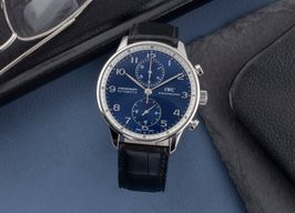 IWC Portuguese Chronograph IW371432 (2006) - Blue dial 41 mm Steel case