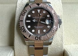 Rolex Yacht-Master 37 268621 (2019) - Brown dial 37 mm Gold/Steel case