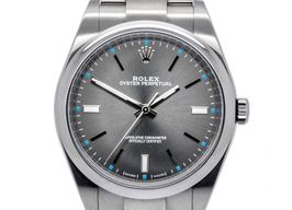 Rolex Oyster Perpetual 39 114300 (2016) - Grey dial 39 mm Steel case