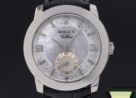 Rolex Cellini 5240 (2005) - White dial 35 mm Platinum case