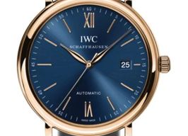 IWC Portofino Automatic IW356522 (2026) - Blauw wijzerplaat 40mm Roodgoud