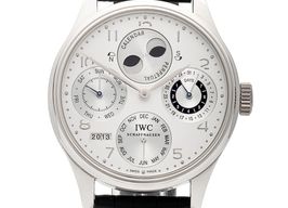 IWC Portuguese Perpetual Calendar IW502111 (2004) - Silver dial Platinum case