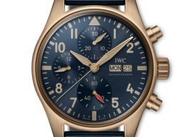 IWC Pilot Chronograph IW388109 (2024) - Blue dial 41 mm Bronze case