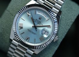 Rolex Day-Date 40 228236 (2025) - Blue dial 40 mm Platinum case