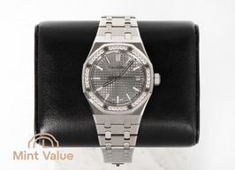 Audemars Piguet Royal Oak Selfwinding 15551ST.ZZ.1356ST.03 (2022) - Grijs wijzerplaat 37mm Staal