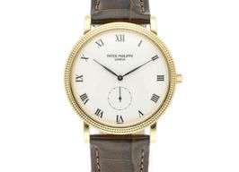 Patek Philippe Calatrava 3919J-001 (2001) - White dial 34 mm Yellow Gold case