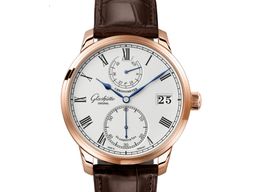 Glashütte Original Senator Chronometer 1-58-01-02-05-30 (2023) - Zilver wijzerplaat 42mm Roségoud