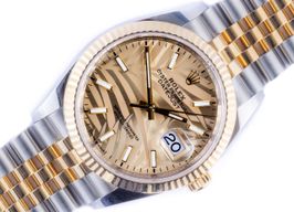 Rolex Datejust 36 126233 (2023) - Champagne dial 36 mm Gold/Steel case