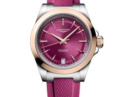 Longines Conquest L3.430.5.98.9 (2026) - Purple dial 34 mm Gold/Steel case