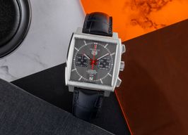 TAG Heuer Monaco Calibre 12 CAW211J.FC6476 (Unknown (random serial)) - Black dial 39 mm Steel case