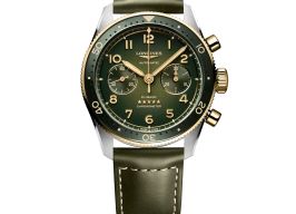 Longines Spirit L3.821.5.53.2 (2025) - Green dial 42 mm Gold/Steel case