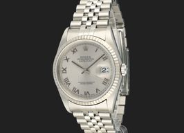 Rolex Datejust 36 16234 (2004) - Zilver wijzerplaat 36mm Staal