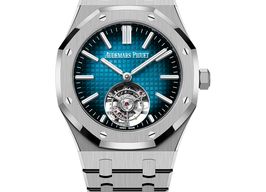 Audemars Piguet Royal Oak Tourbillon 26730TI.OO.1320TI.04 (2025) - Blue dial 41 mm Titanium case
