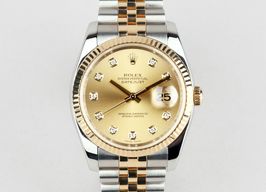 Rolex Datejust 36 116233 (2006) - Champagne dial 36 mm Gold/Steel case