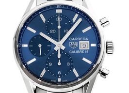 TAG Heuer Carrera Calibre 16 CBK2112.BA0715 (2024) - Blue dial 41 mm Steel case