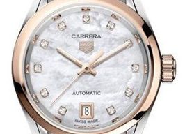 TAG Heuer Carrera Lady WBN2450.BD0569 (2026) - White dial 29 mm Gold/Steel case